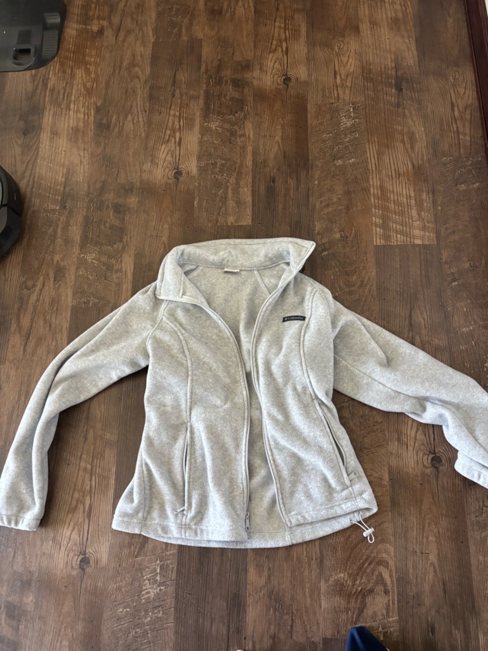 Columbia Women's Light Heather Gray Full-Zip Teddy Fleece Jacket